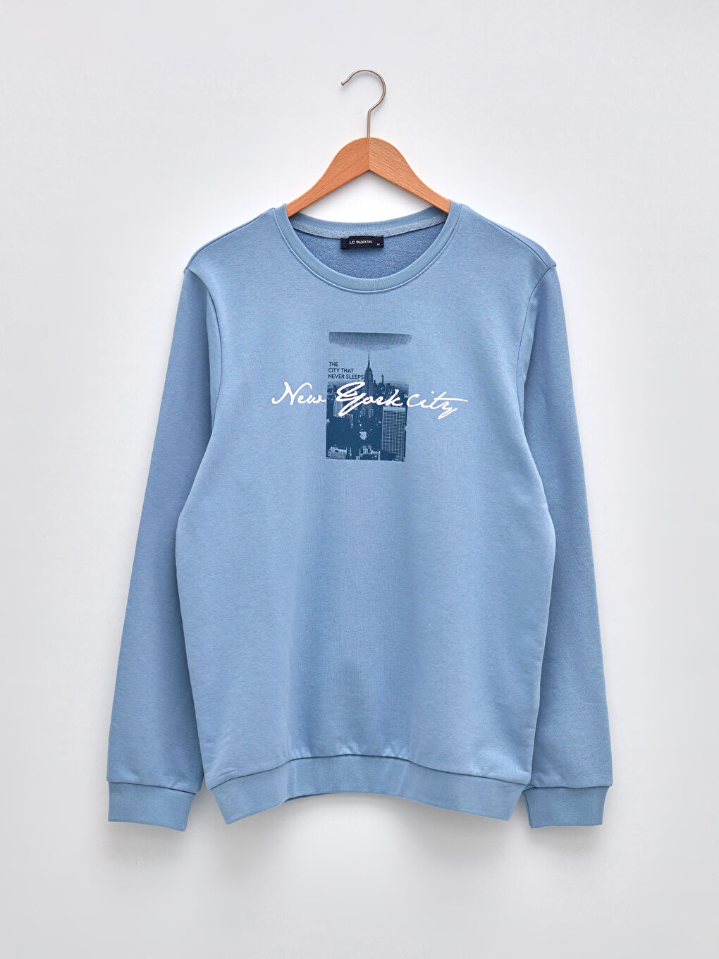 Crew Neck Long Sleeve Printed Men's Sweatshirt-4