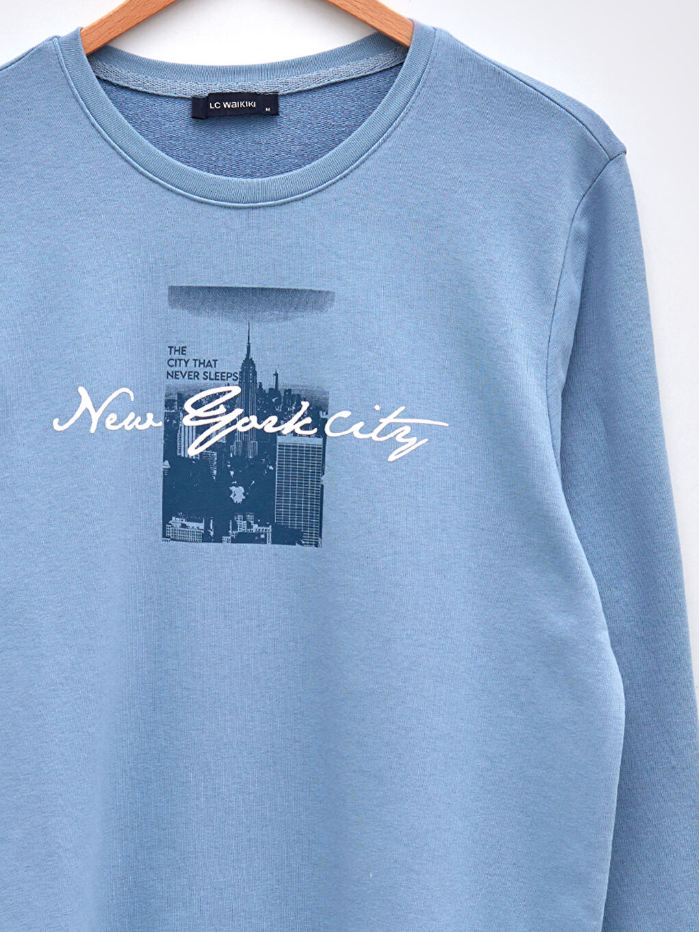 Crew Neck Long Sleeve Printed Men's Sweatshirt-6