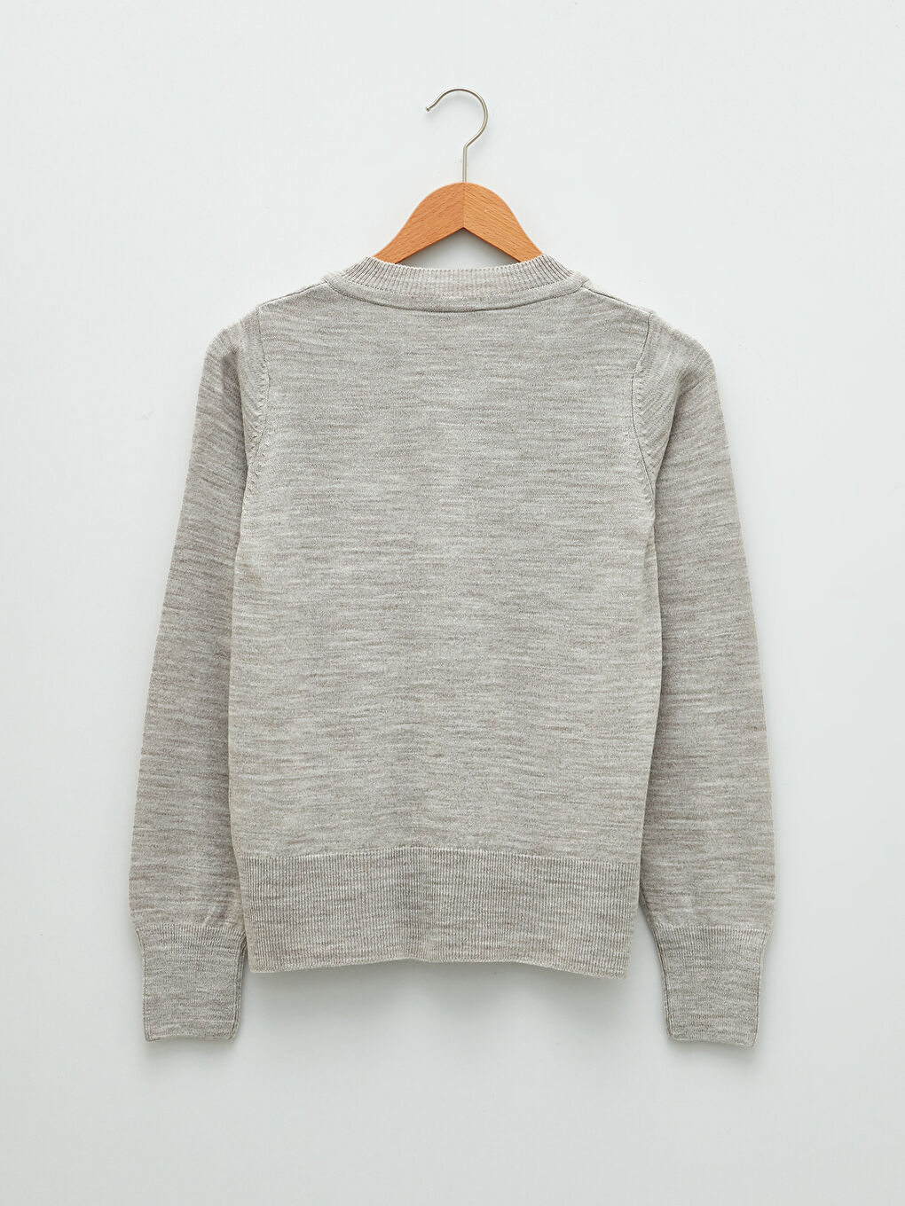 LCWAIKIKI Classic Crew Neck Plain Long Sleeve Women's Knitwear Cardigan -W1KP99Z8-S3R