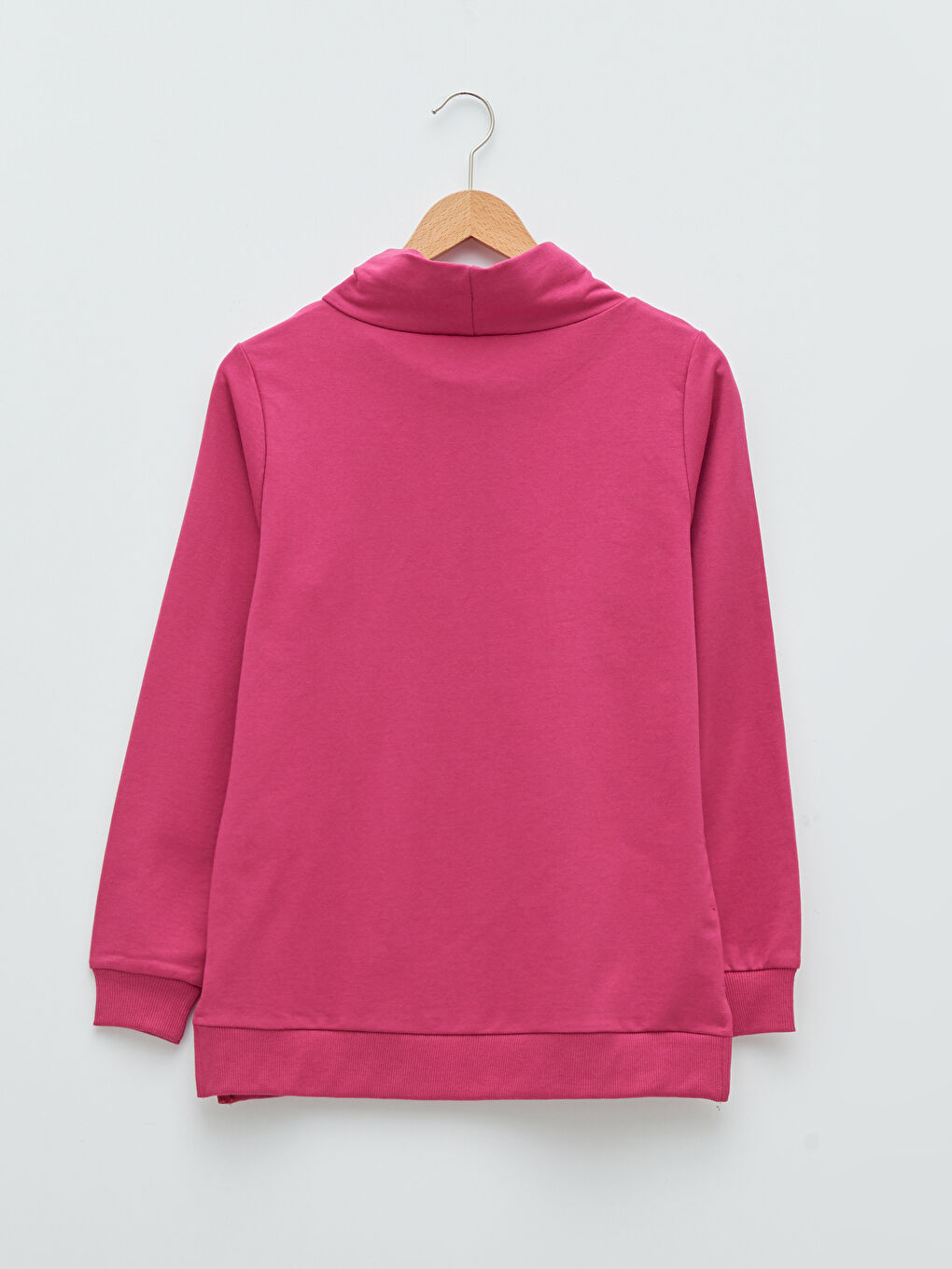 Funnel Hoodie Regular Long Sleeve Women's Sweatshirt-5