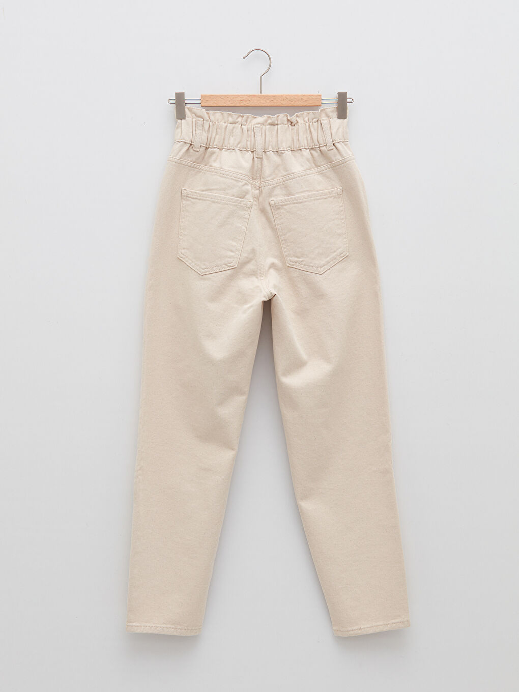 Women's High Waist Slouchy Pocket Detailed Jean Trousers-6