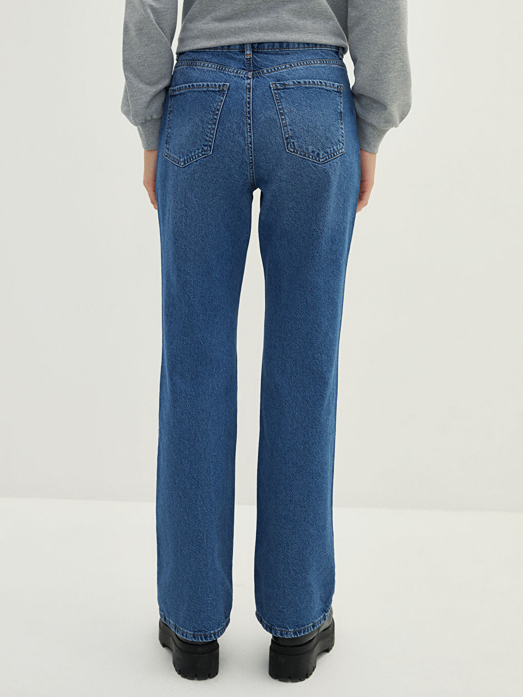 High Waist Mars Flare Women's Jeans-3