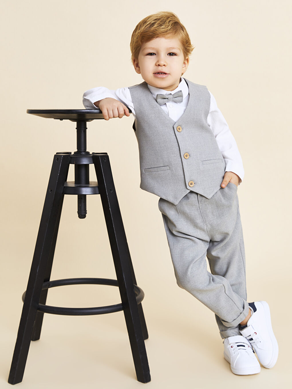 Shirt Collar Long Sleeve Baby Boy Set of 4