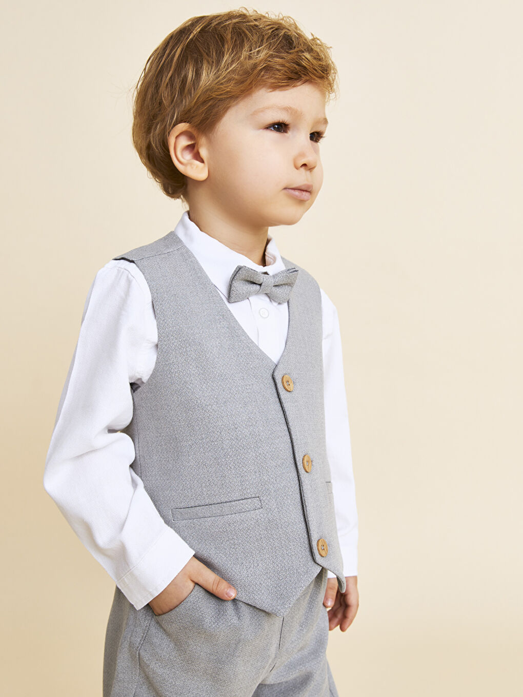 Shirt Collar Long Sleeve Baby Boy Set of 4-4