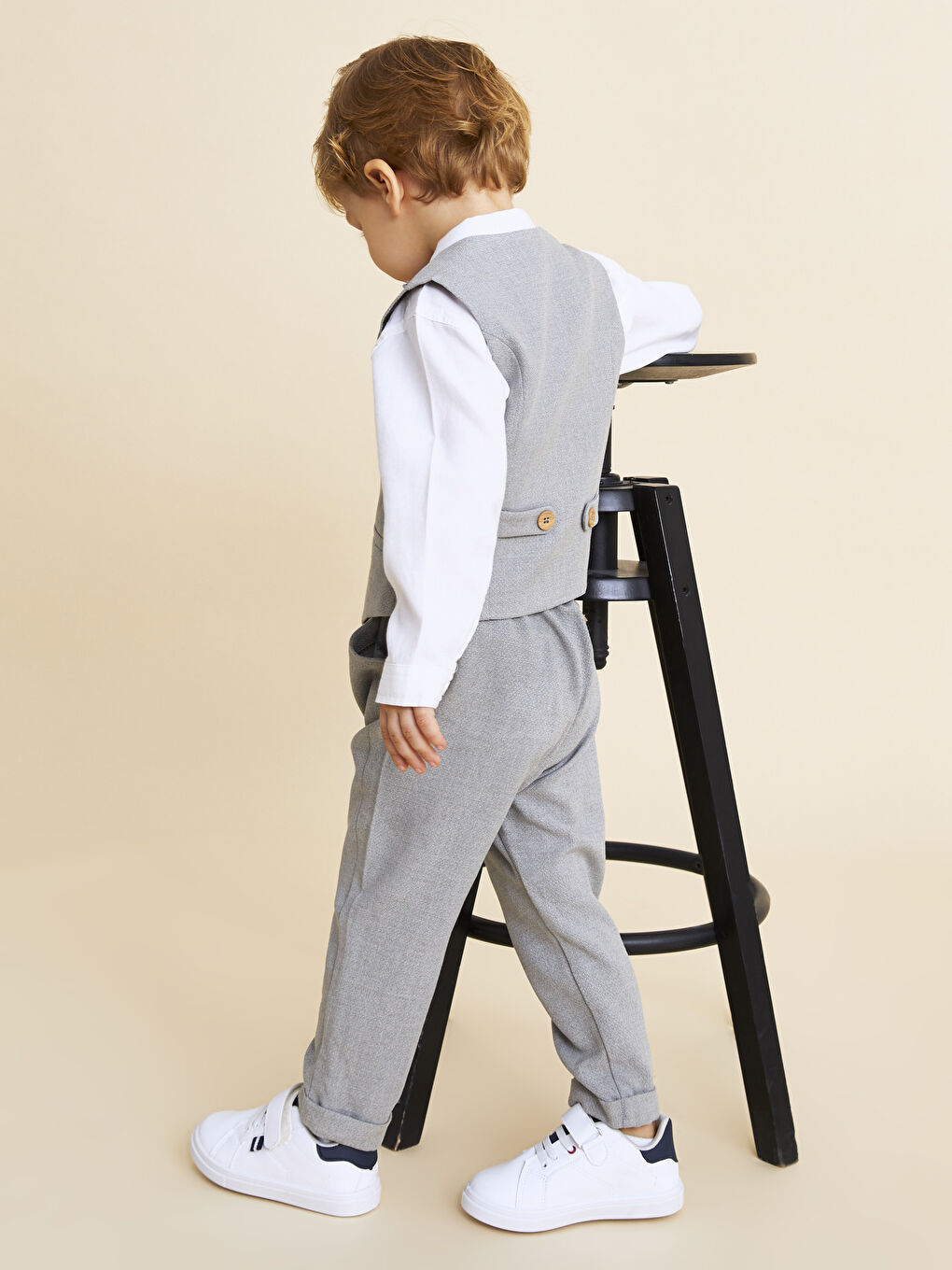 Shirt Collar Long Sleeve Baby Boy Set of 4-5