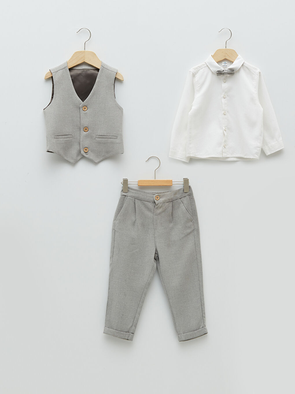 Shirt Collar Long Sleeve Baby Boy Set of 4-6