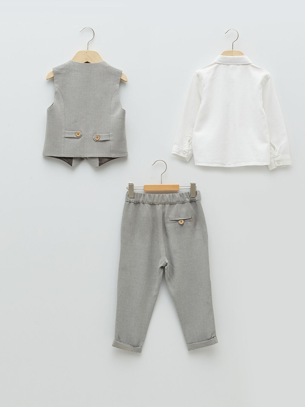 Shirt Collar Long Sleeve Baby Boy Set of 4-7