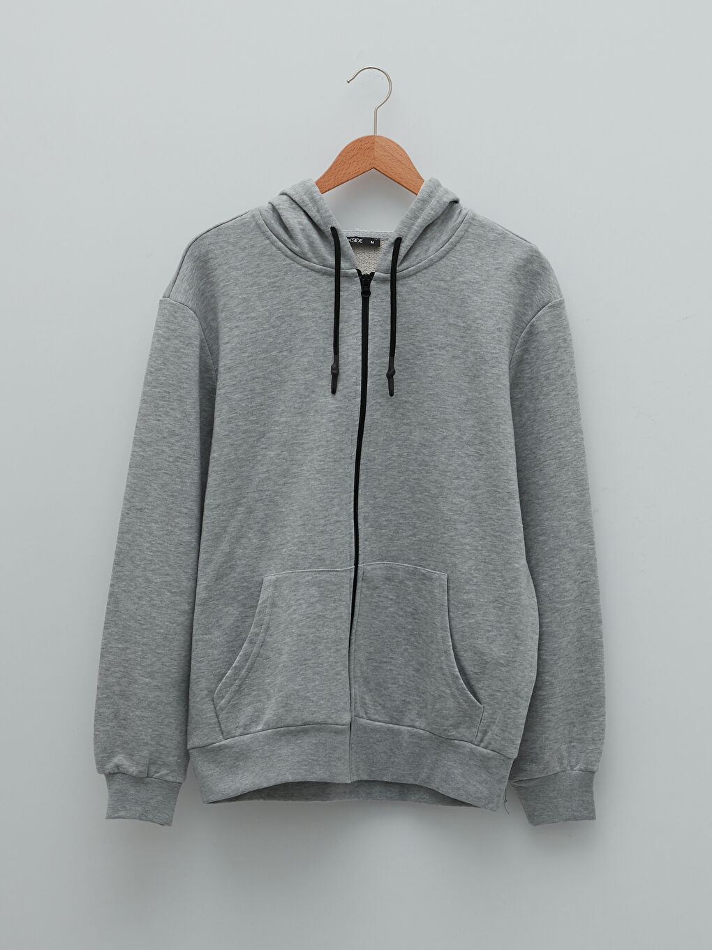 XSIDE Gri Melanj Uzun Kollu Erkek Hoodie - 5