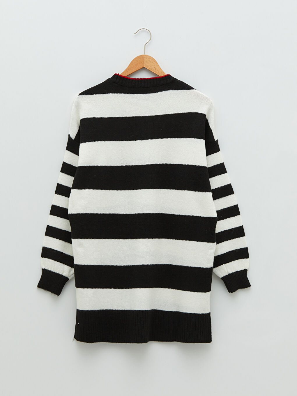 LCW Modest Crew Neck Striped Long Sleeve Women's Knitwear Tunic -W1KQ71Z8-LEG