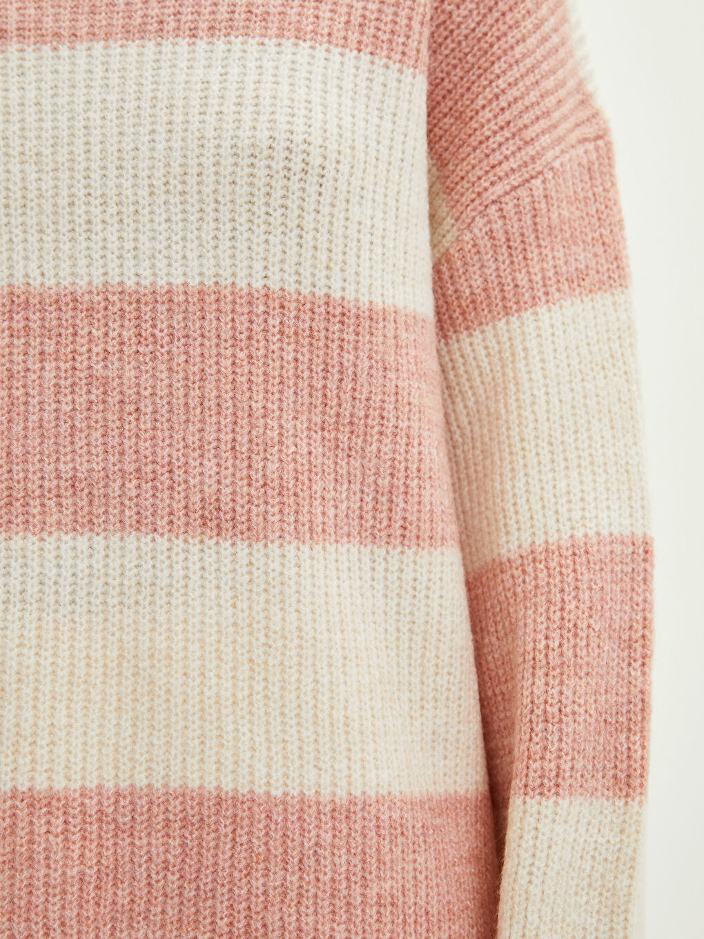 Туніка з круглим вирізом горловини, колор-блок, довгий рукав, трикотажна для жінок-2