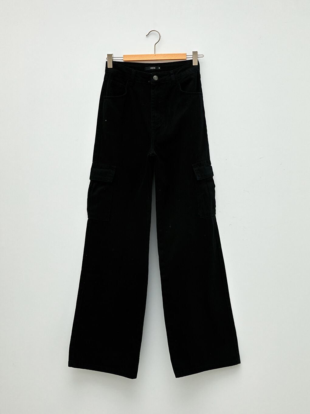 Comfortable Fit Straight Pocket Detailed Wide Leg Women's Trousers-6