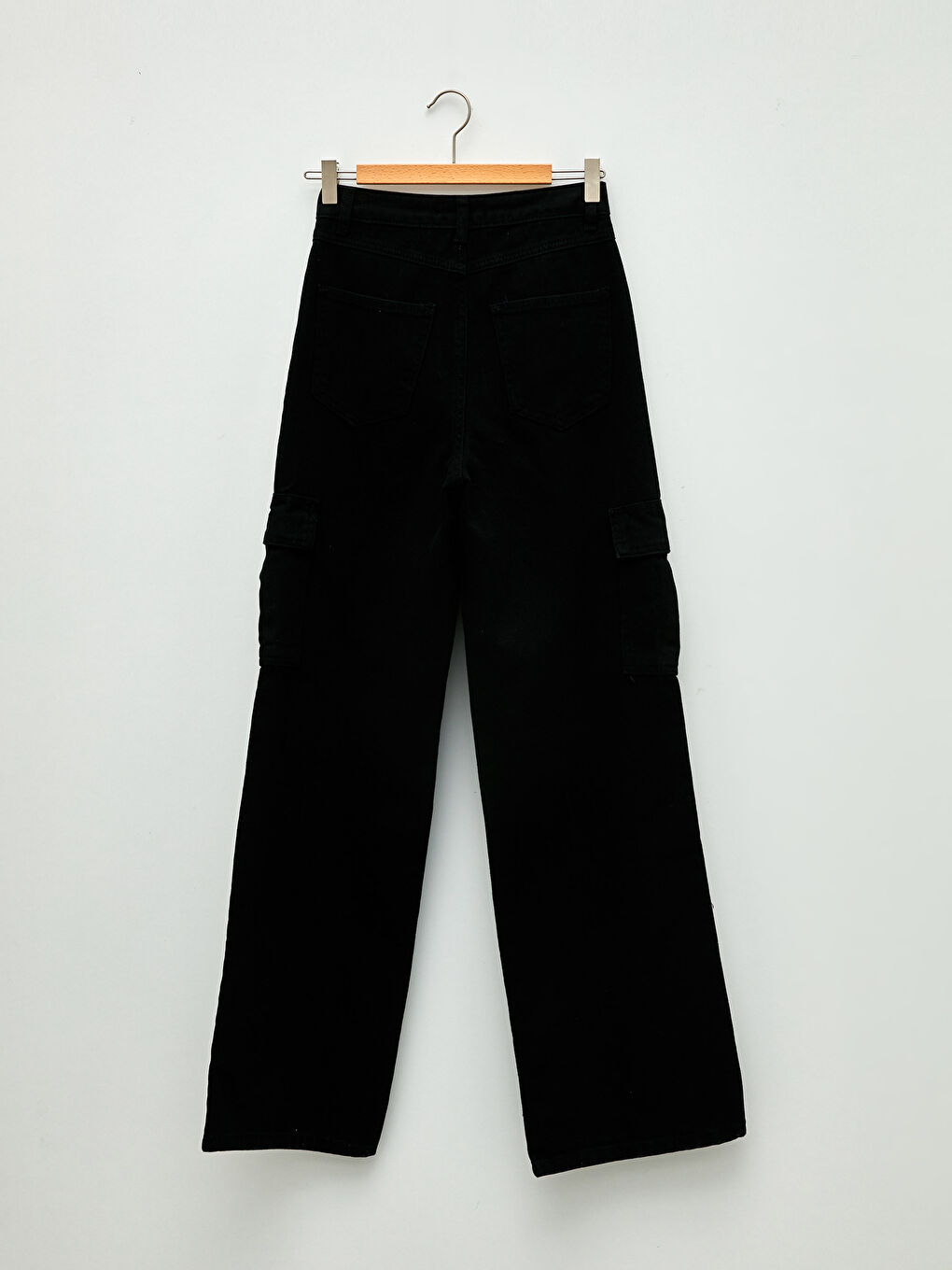 Comfortable Fit Straight Pocket Detailed Wide Leg Women's Trousers-7