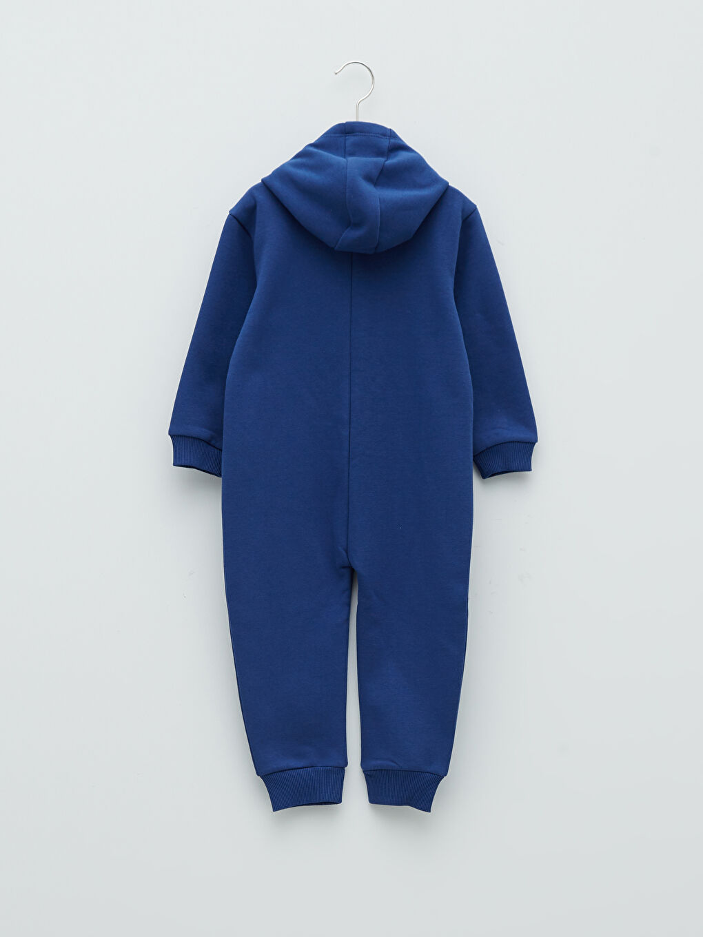 Combinaison Zippée Basique à Capuche et Manches Longues pour Bébé Garçon-1