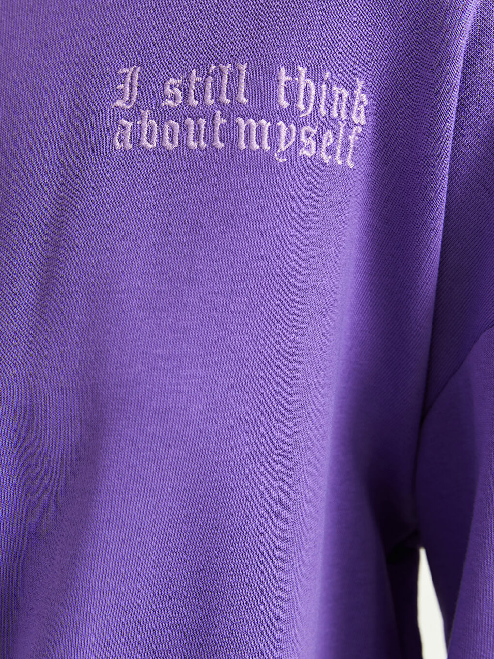 XSIDE Rundhalsausschnitt Slogan Bedruckt Langarm Damen Sweatshirt -W1KS24Z8-GX3