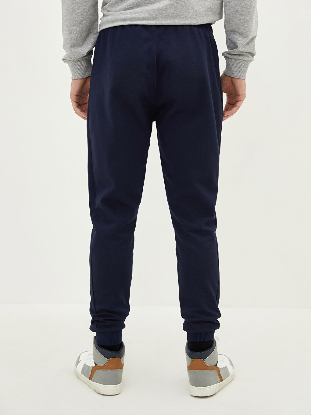 Lacivert Slim Fit Erkek Jogger Eşofman Altı-9