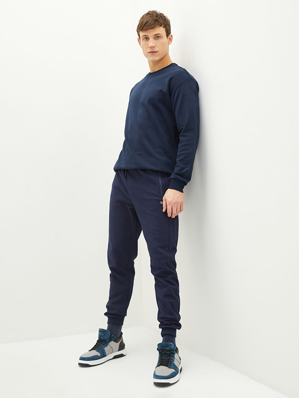 Lacivert Slim Fit Erkek Jogger Eşofman Altı