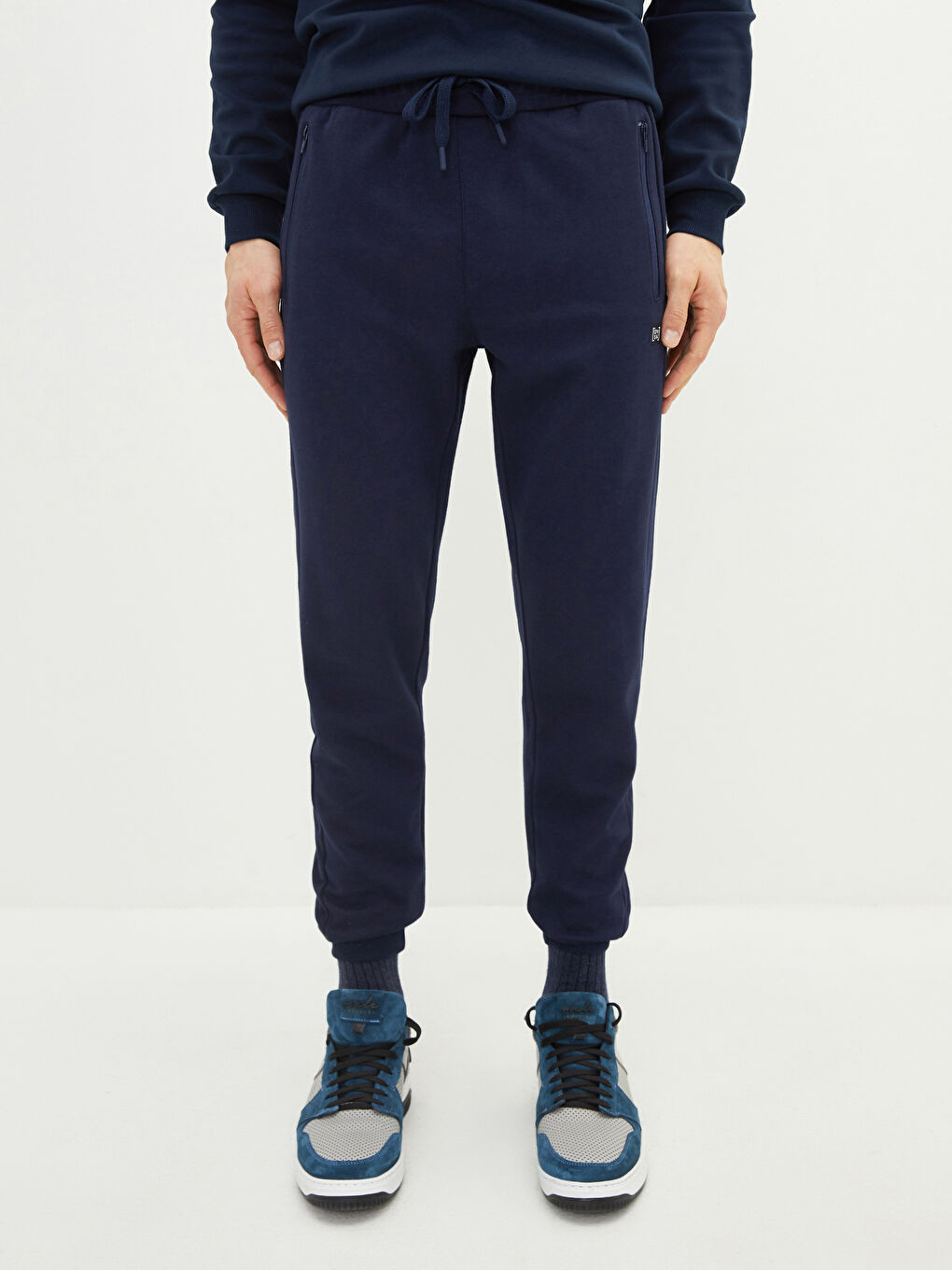 Lacivert Slim Fit Erkek Jogger Eşofman Altı-6