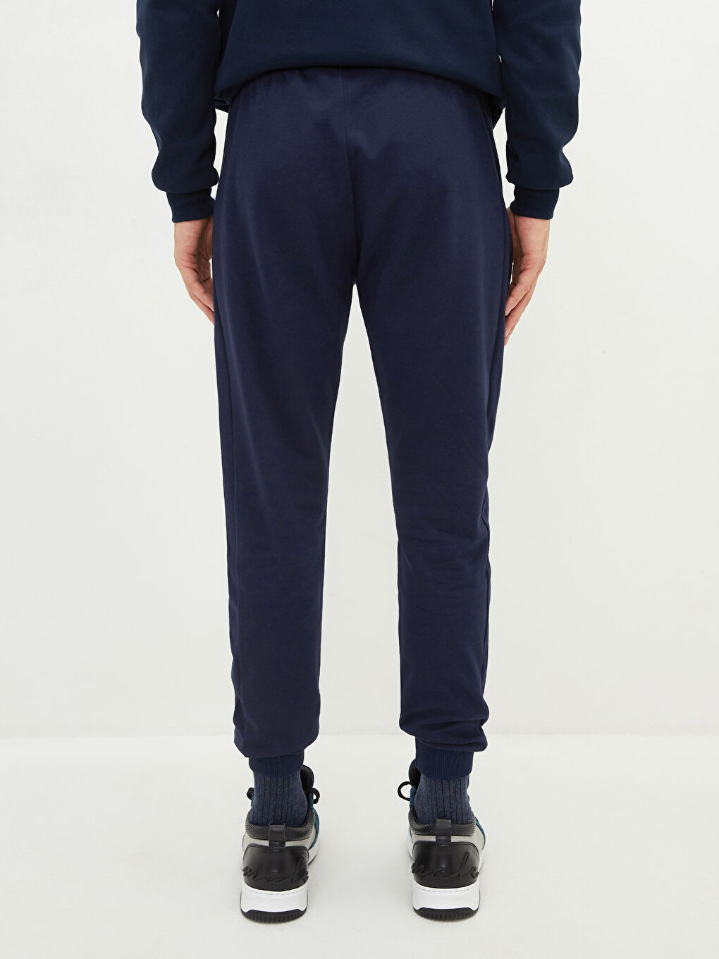 Lacivert Slim Fit Erkek Jogger Eşofman Altı-8