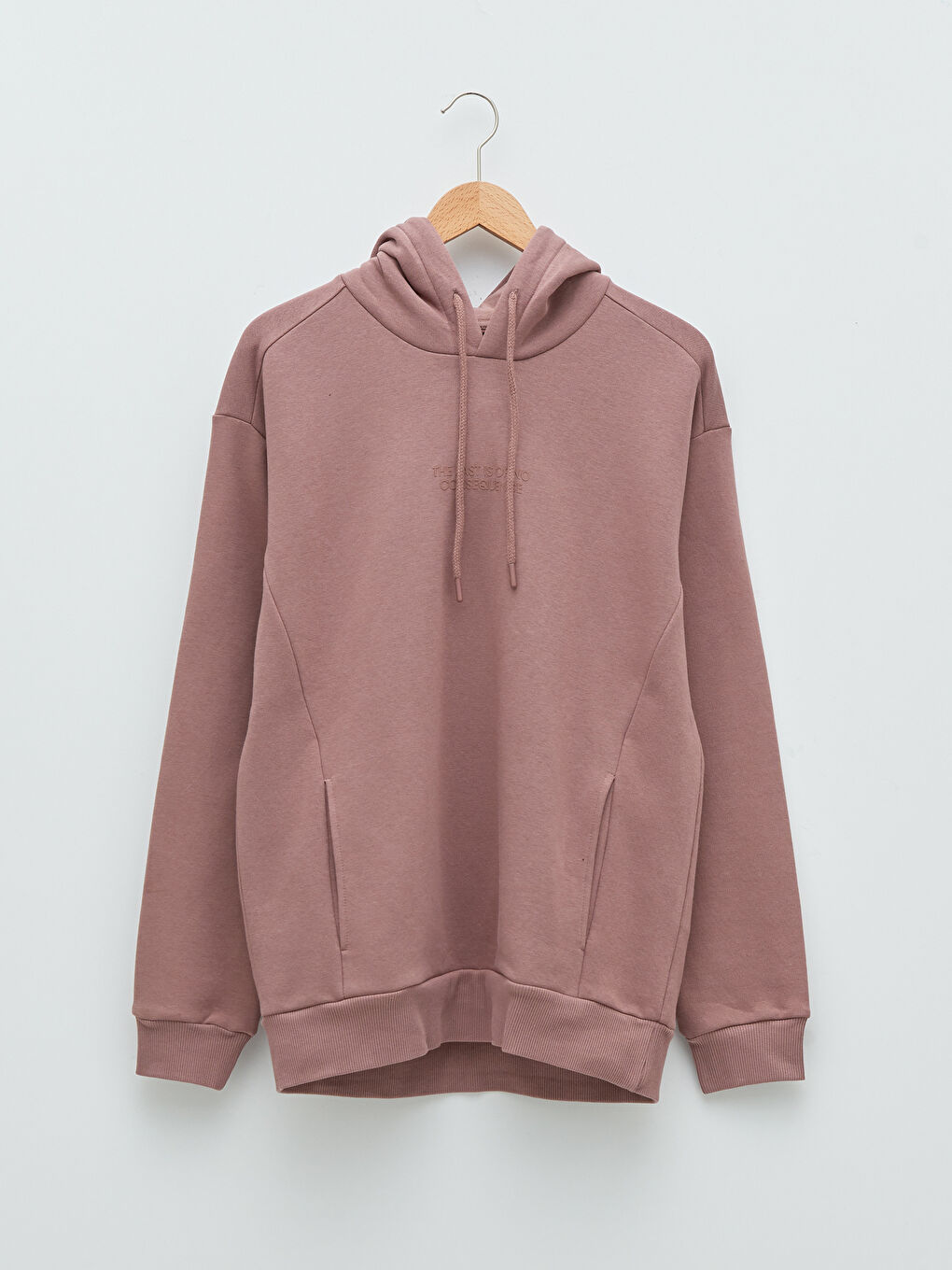 LCW Casual Mat Gül Kurusu Uzun Kollu Baskılı Erkek Hoodie - 5