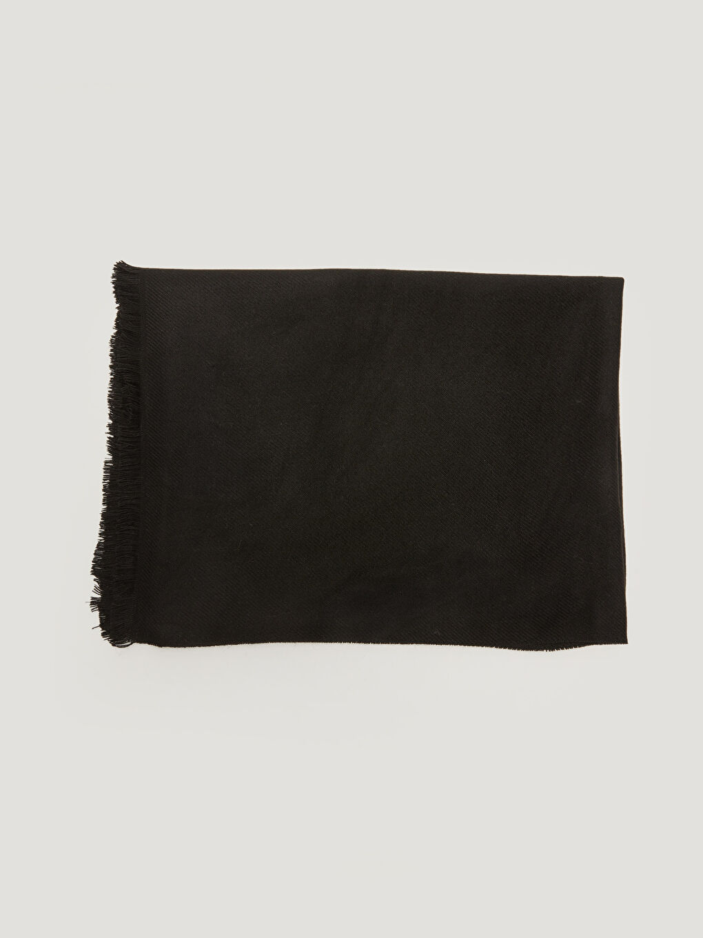 Women's Short Tasseled Plain Scarf-3