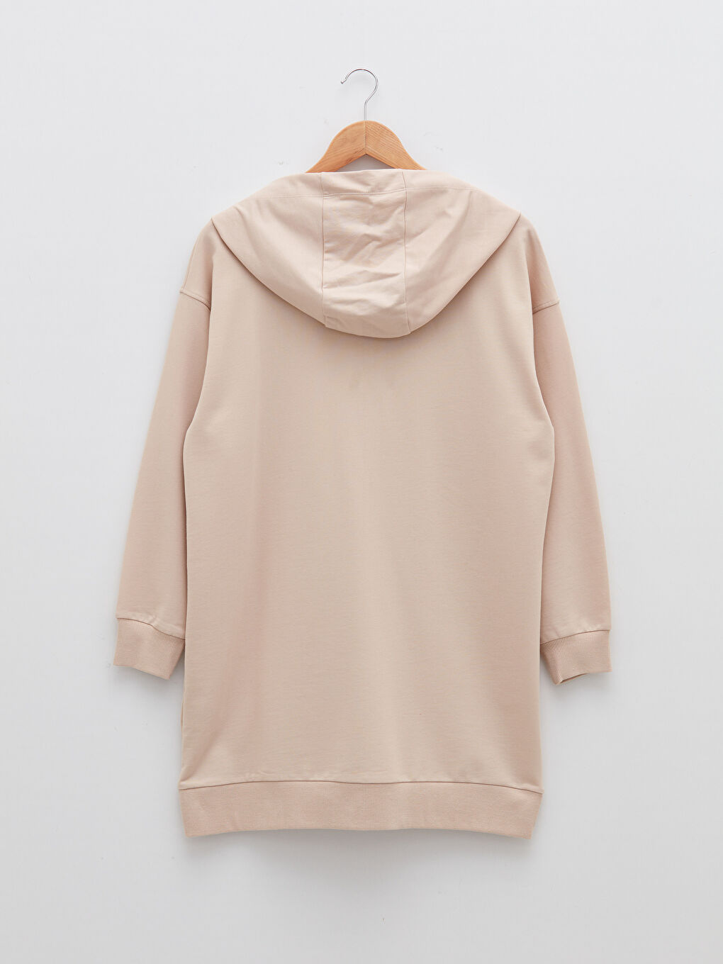 LCW Modest Hooded Slogan Printed Long Sleeve Women's Sports Cardigan -W1KT83Z8-S0U