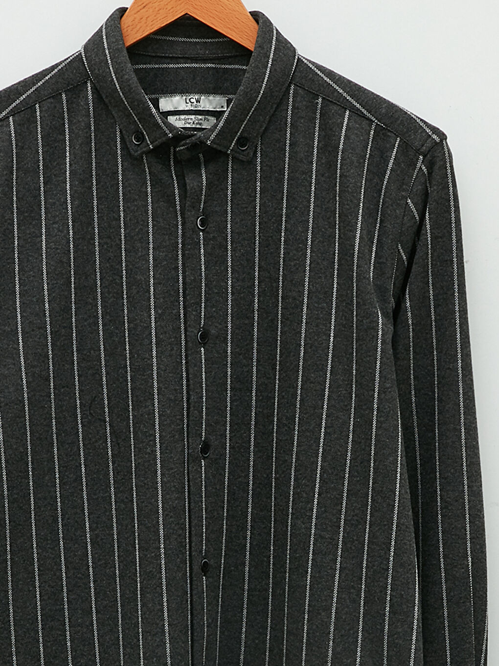 LCW Vision Slim Fit Çizgili Erkek Gömlek -W1KT85Z8-432