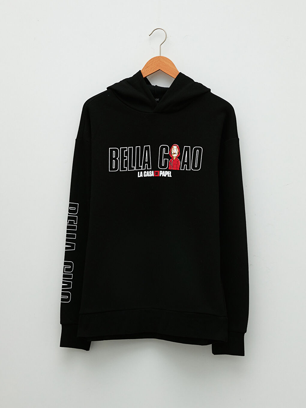 Oversize Long Sleeve La Casa De Papel Printed Men's Thick Hoodie-6