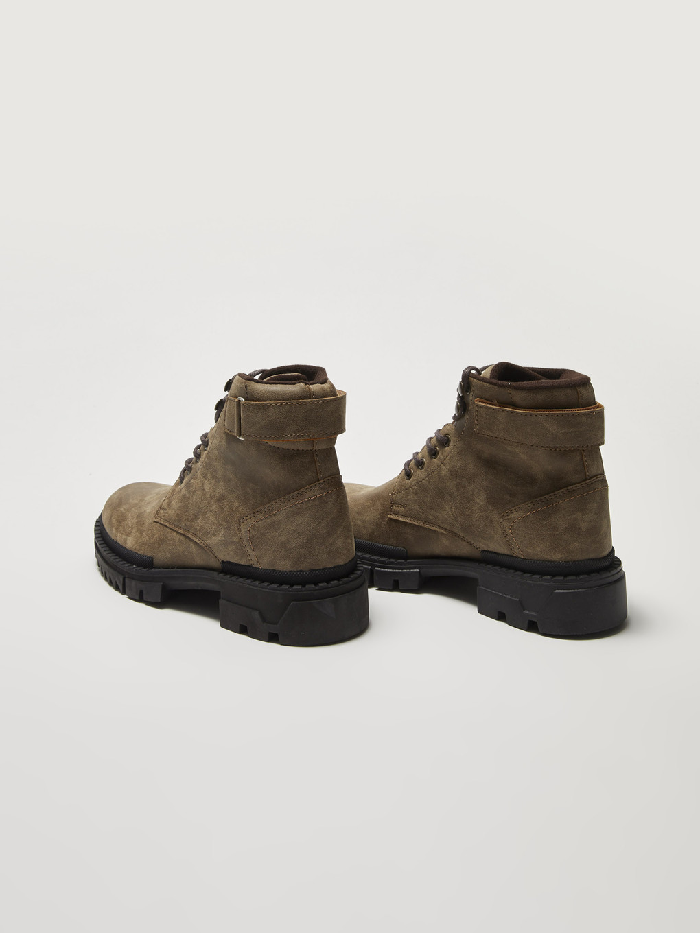 Botte À Lacets À Semelle Épaisse Pour Hommes-3