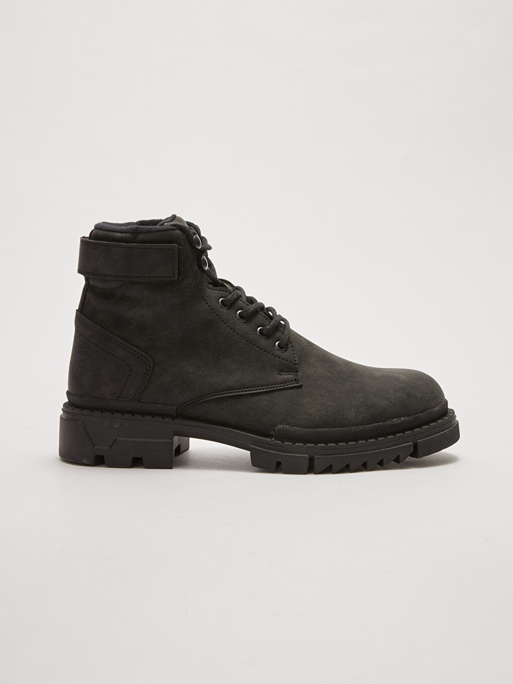Botte À Lacets À Semelle Épaisse Pour Hommes-1