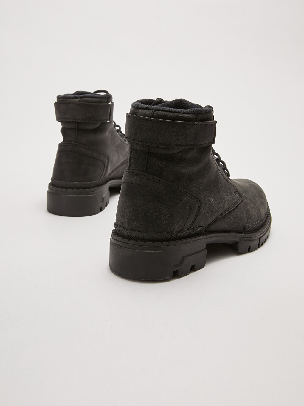 Botte À Lacets À Semelle Épaisse Pour Hommes-4