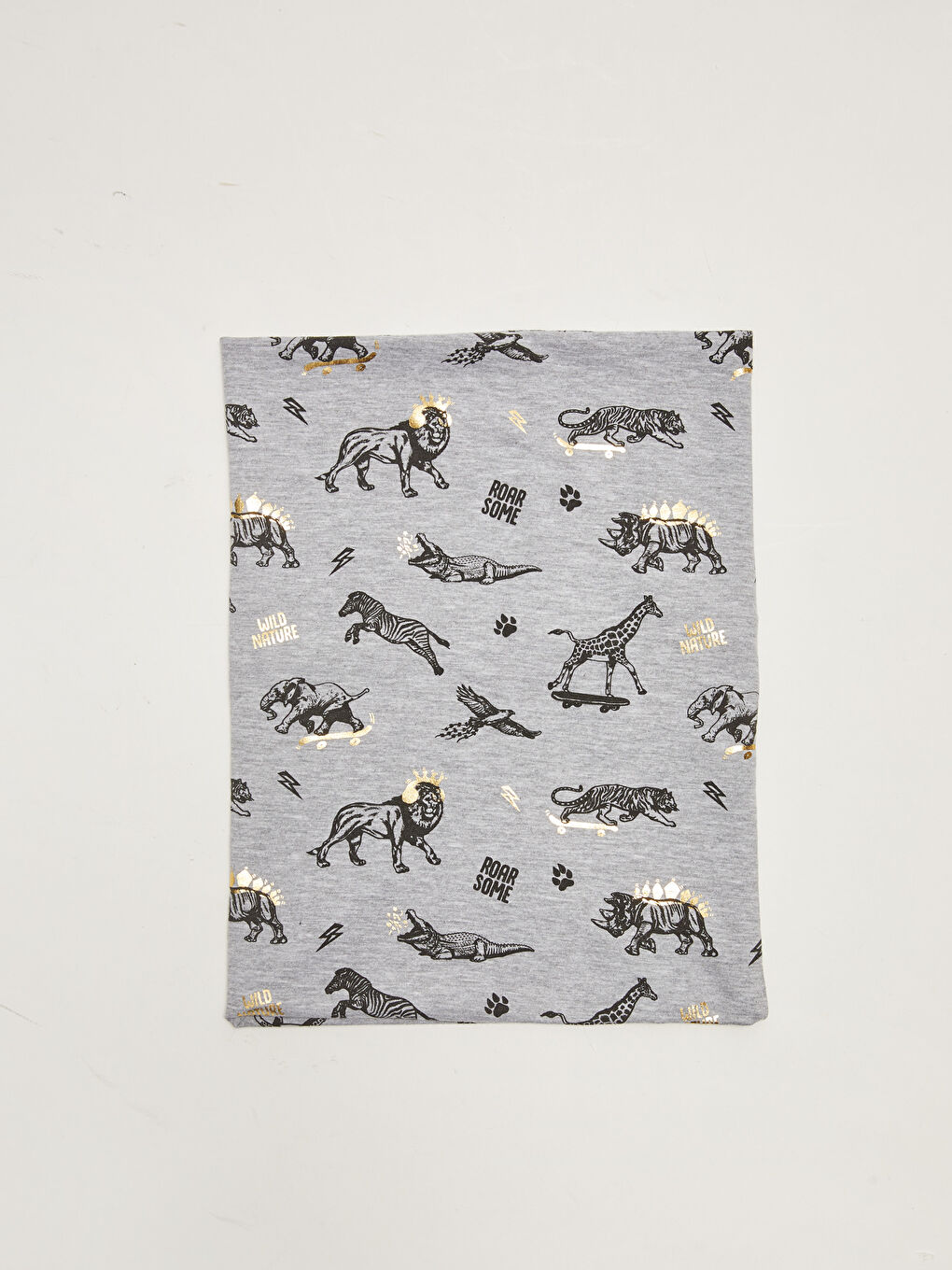 وشاح أنبوبي مطبوع برسومات حيوانات للأولاد-1