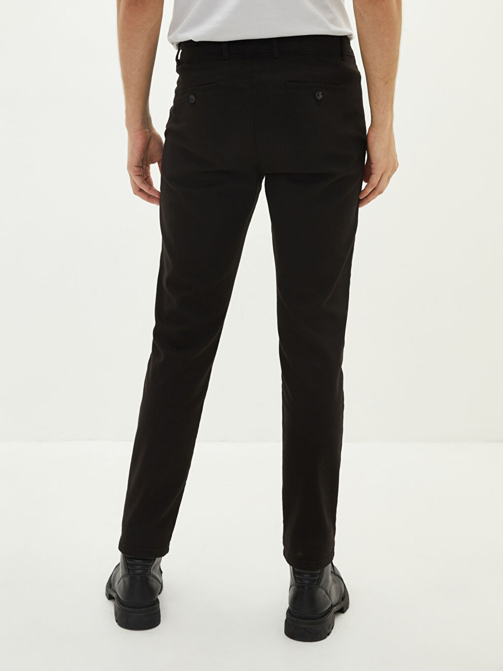 Slim Fit Textured Men's Trousers-4