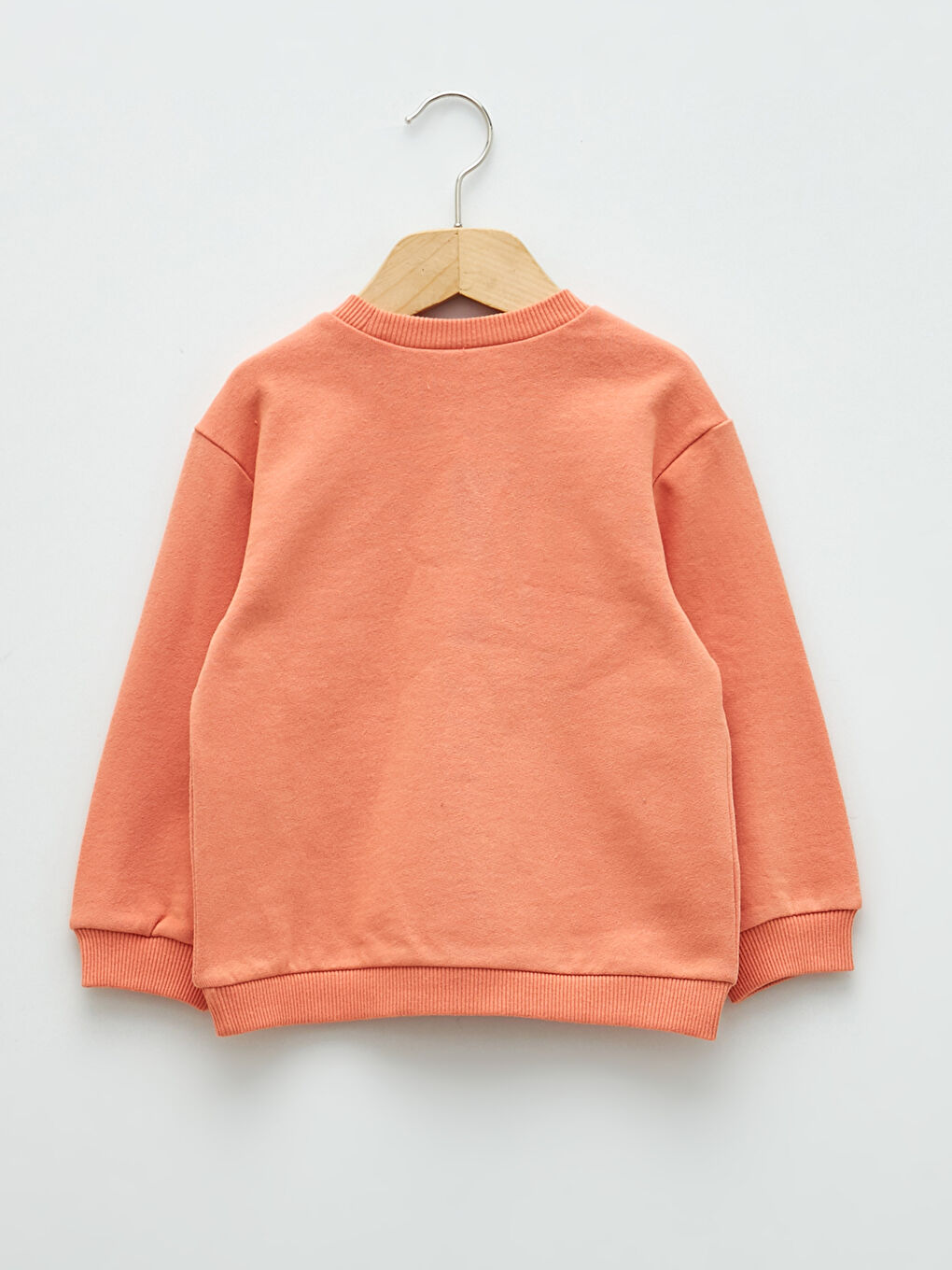 Crew Neck Long Sleeve Printed Cotton Baby Girl Sweatshirt-1