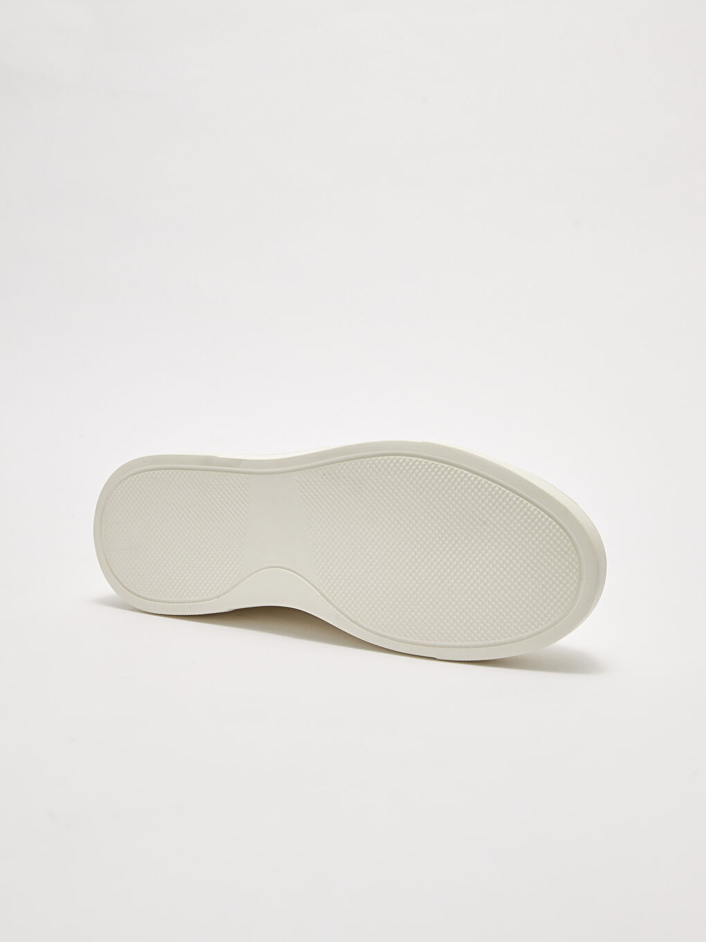 Beyaz Deri Görünümlü Bağcıklı Erkek Spor Ayakkabı-3