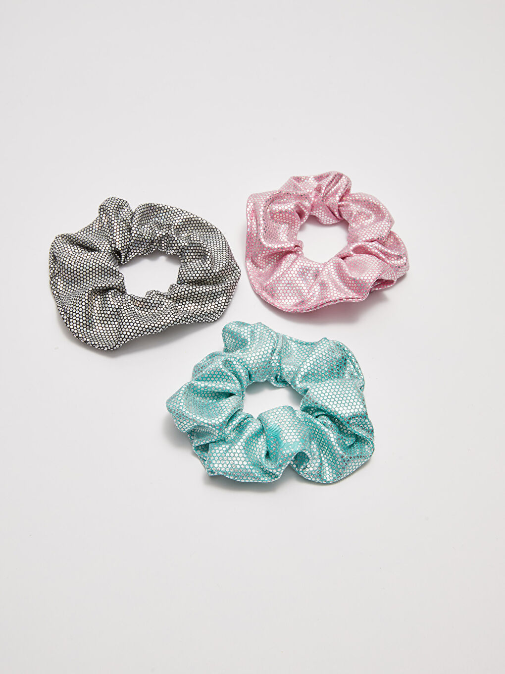 دبوس شعر لامع مطاطي للسيدات - عبوة 3 قطع-3