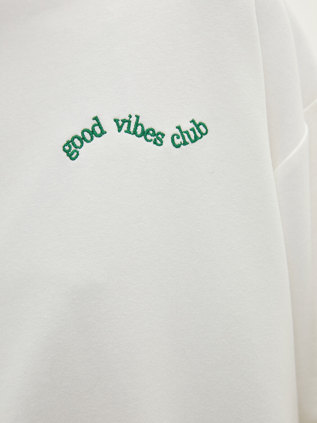 Crew Neck Embroidered Long Sleeve Women's Sweatshirt-4