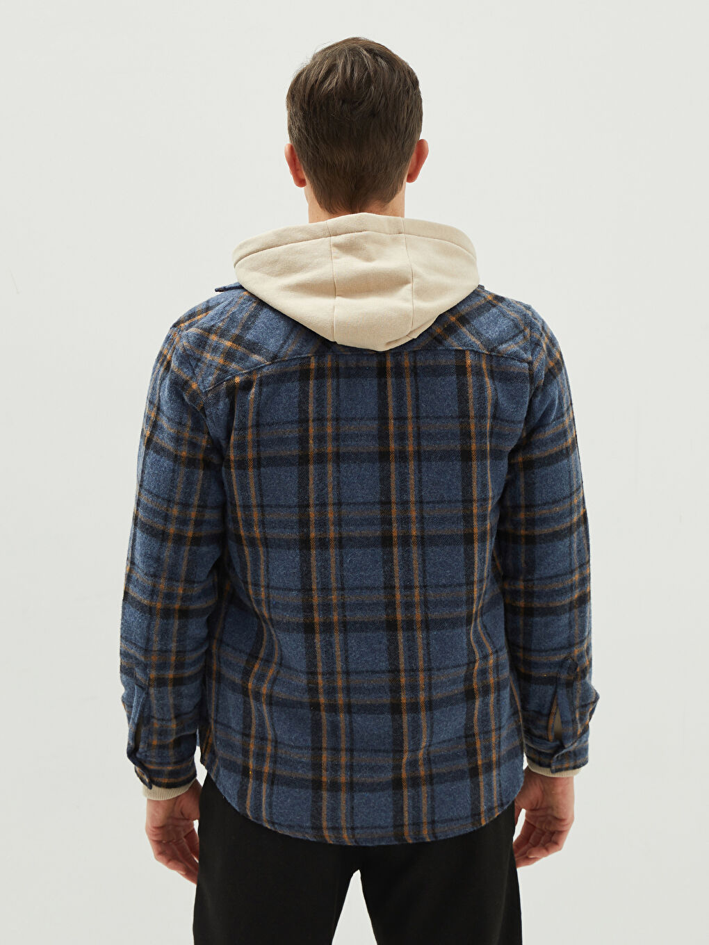 ジャケット・アウター W.B. SHIRT JACKET LCWAIKIKI Classic Plaid Long Sleeve Oversize Women's
