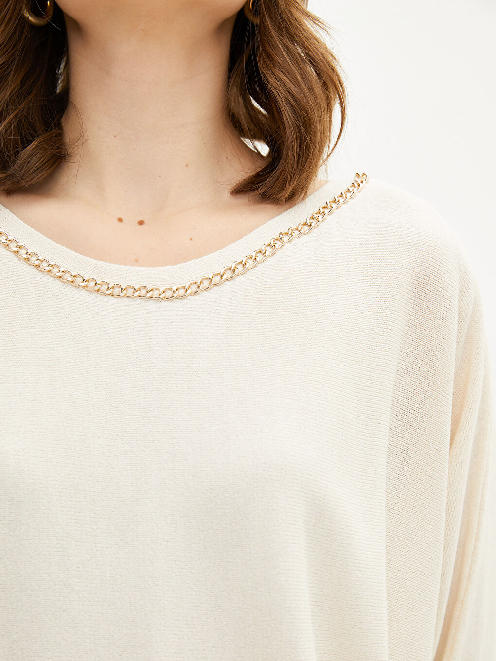 Žena EKRU Džemper -1