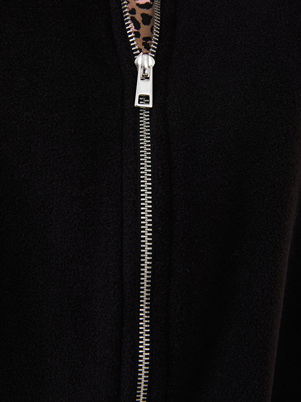 Gilet Uni en Polaire pour Femmes à Col Cheminée-2