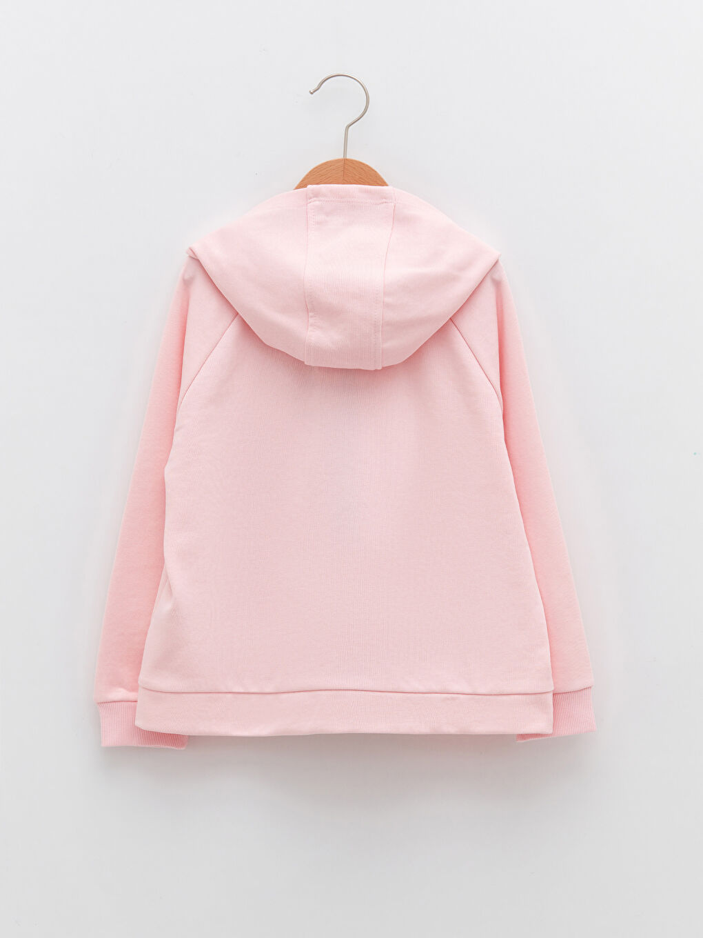 LCW Kids Kapüşonlu Baskılı Uzun Kollu Kız Çocuk Fermuarlı Sweatshirt -W1KY48Z4-GJZ