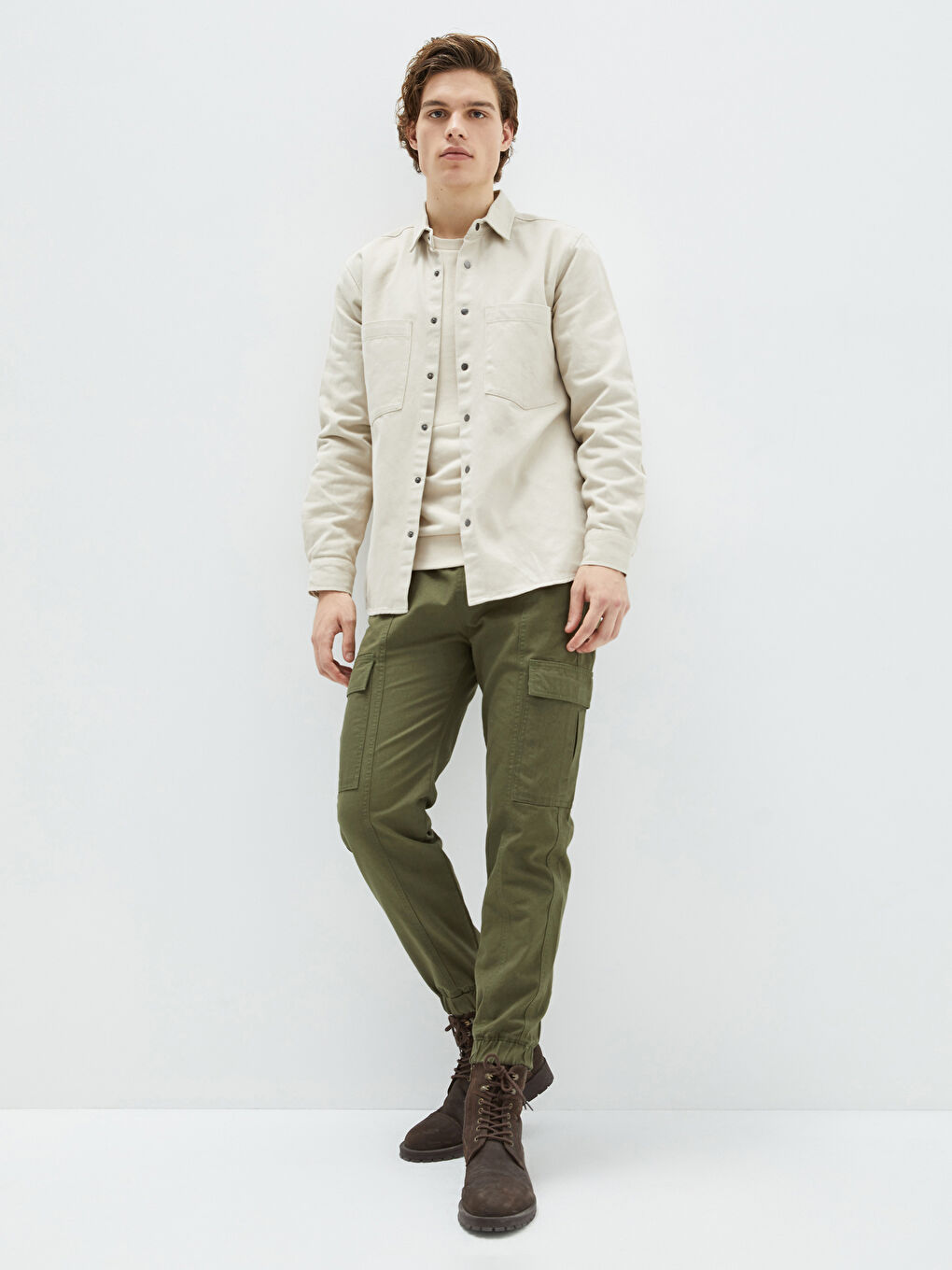 Standard Fit Men's Cargo Trousers-1