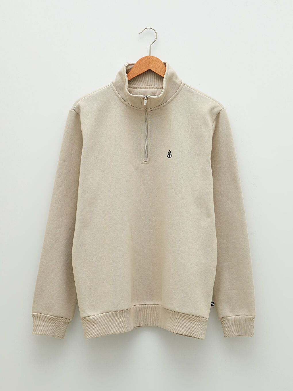 Funnel Neck Long Sleeve Men's Thick Sweatshirt-6