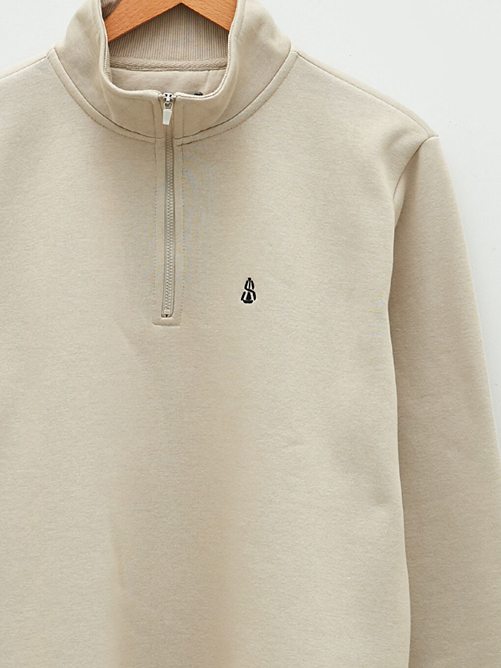 Funnel Neck Long Sleeve Men's Thick Sweatshirt-8
