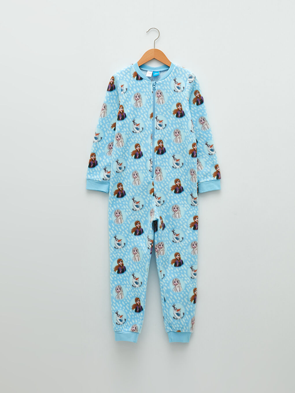 LCW Kids Bisiklet Yaka Frozen Baskılı Uzun Kollu Polar Kız Çocuk Uyku Tulumu -W1L075Z4-LQQ