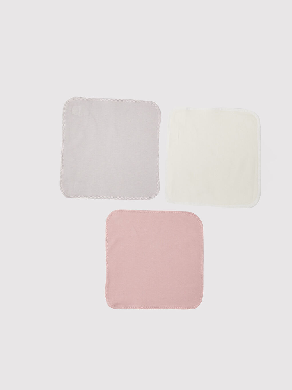 Basic Cotton Baby Girl Mouth Wipes 3 Pieces