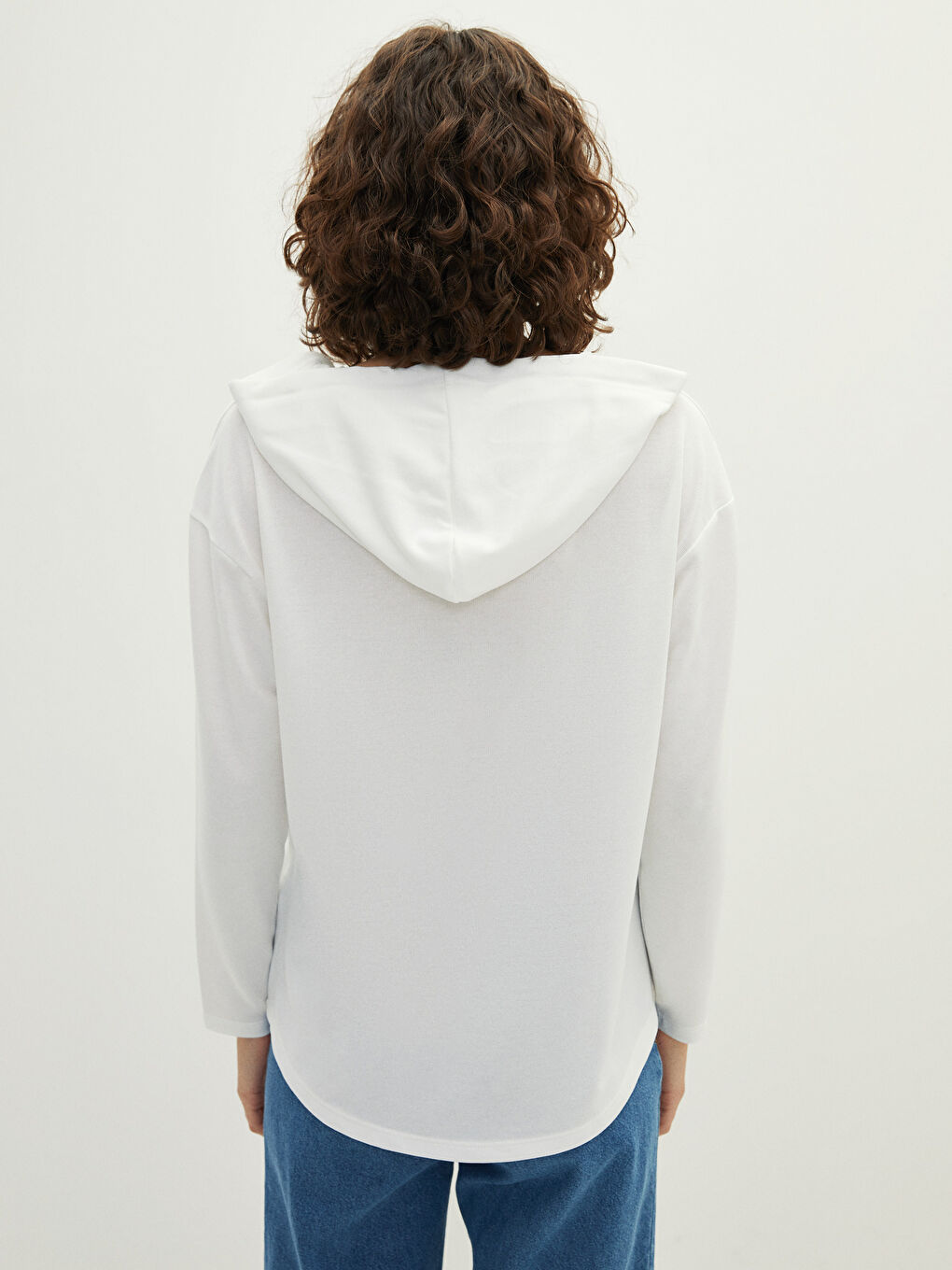 Hanorac Cu Mânecă Lungă Imprimat Cu Slogan pentru Femei-4