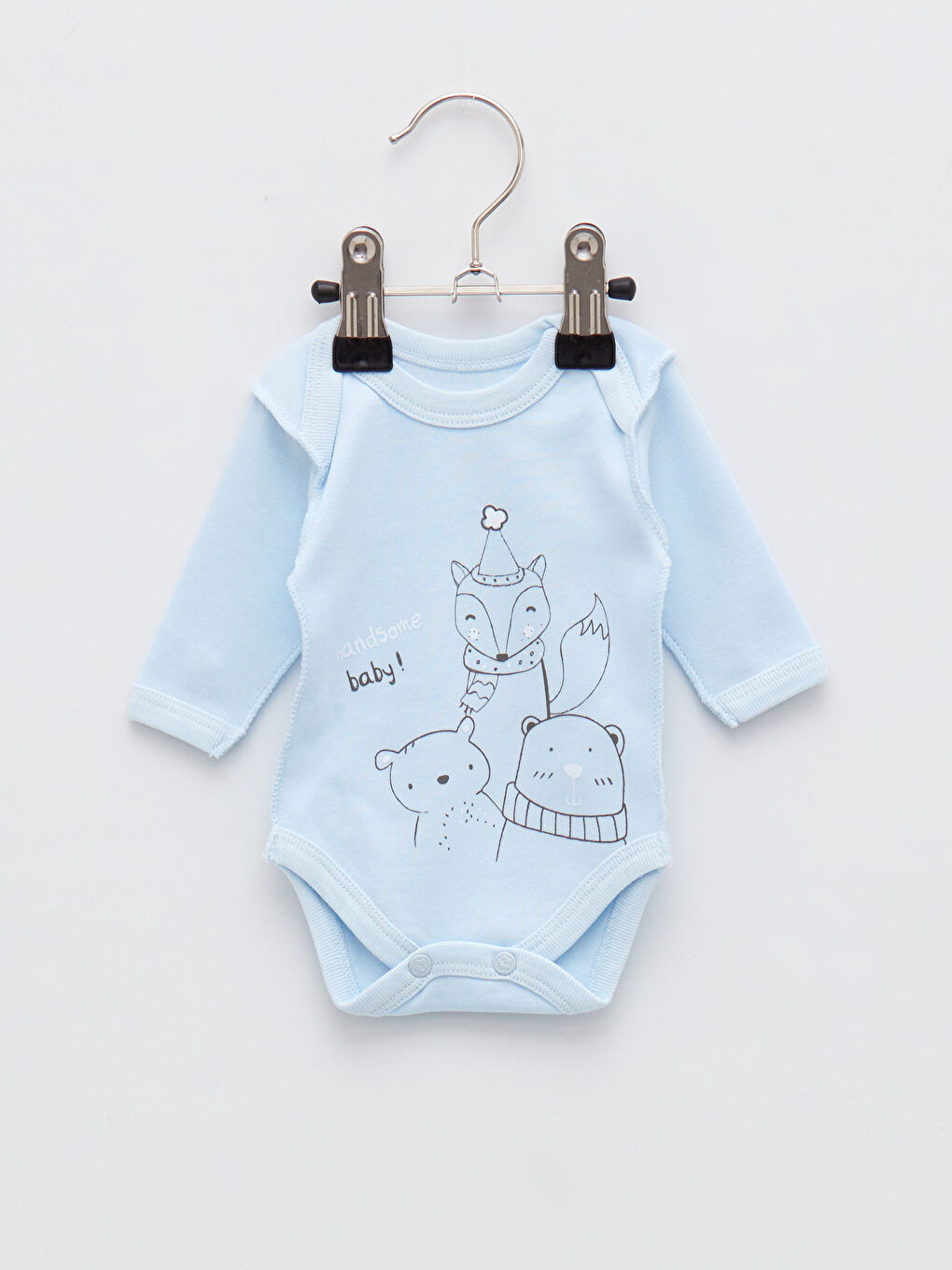 Mavi Bi Baby Baskılı Kutulu Hastane Çıkış Seti 4'lü-2