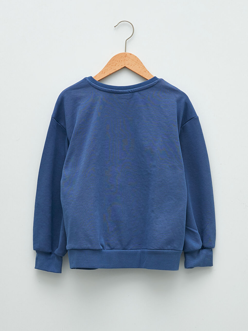 Mavi Bisiklet Yaka Baskılı Uzun Kollu Kız Çocuk Sweatshirt-1