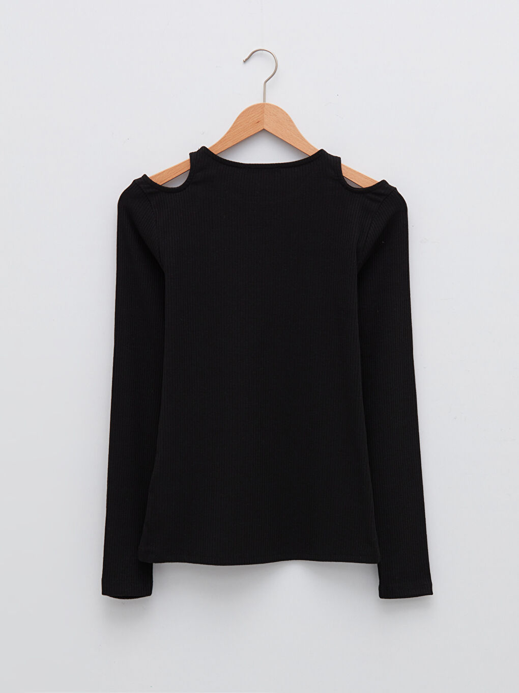 Crew Neck Flat Long Sleeve Camisole Fabric Women's T-Shirt-5