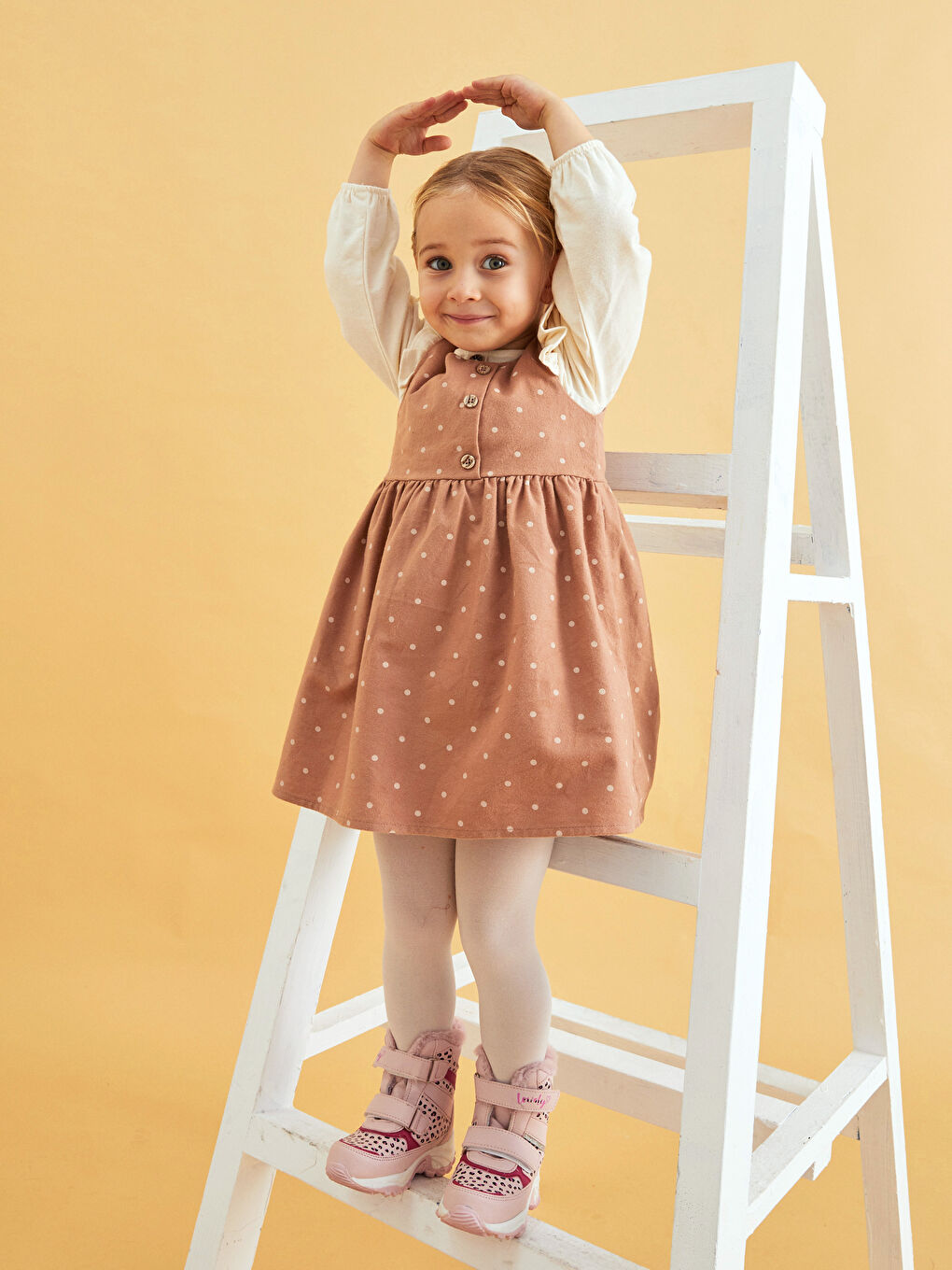 LCW STEPS Bedruckte Klettverschluss Dicke Sohle Baby Mädchen Schneestiefel -W1L305Z1-DMQ